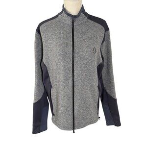 Greyson Sequoia Lux Hybrid Full Zip Golf Jacket Heather Gray‎ Size Medium